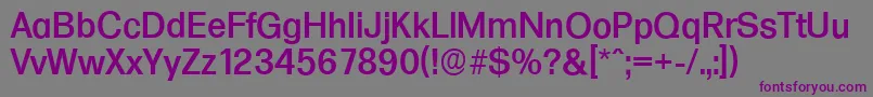 FormulaserialMediumRegular Font – Purple Fonts on Gray Background