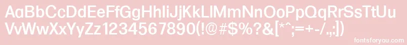FormulaserialMediumRegular Font – White Fonts on Pink Background