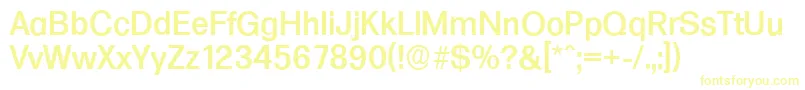 FormulaserialMediumRegular Font – Yellow Fonts on White Background