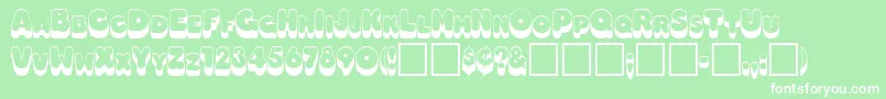 HillaryRegular Font – White Fonts on Green Background