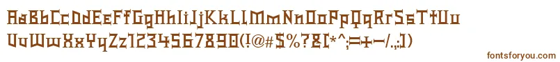 Шрифт Typek – коричневые шрифты на белом фоне
