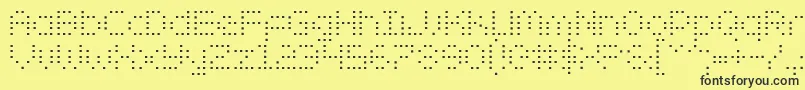 ZadoSemiCondensed Font – Black Fonts on Yellow Background