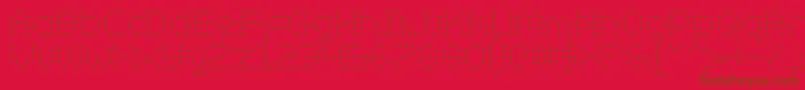 ZadoSemiCondensed Font – Brown Fonts on Red Background