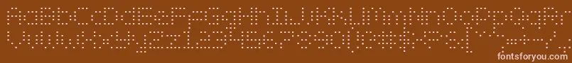 ZadoSemiCondensed Font – Pink Fonts on Brown Background