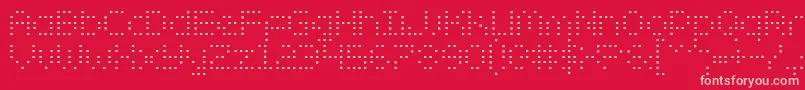 ZadoSemiCondensed Font – Pink Fonts on Red Background