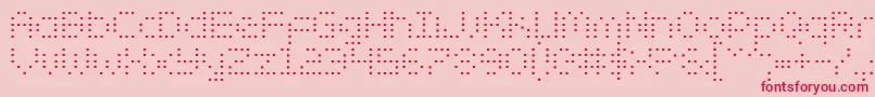 Police ZadoSemiCondensed – polices rouges sur fond rose