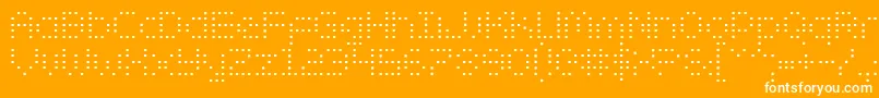 フォントZadoSemiCondensed – オレンジの背景に白い文字