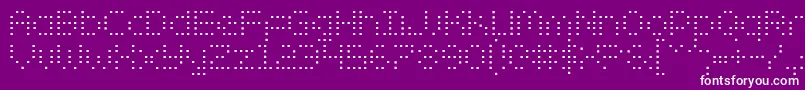 ZadoSemiCondensed Font – White Fonts on Purple Background