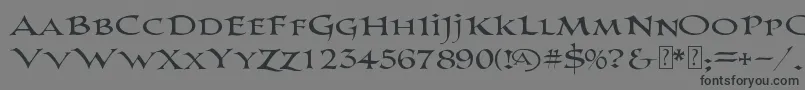 Weitere Informationen zur PrColumbanDemo-Schriftart PrColumbanDemo-Schriftart – Schwarze Schriften auf grauem Hintergrund