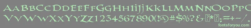 Weitere Informationen zur PrColumbanDemo-Schriftart PrColumbanDemo-Schriftart – Grüne Schriften auf grauem Hintergrund