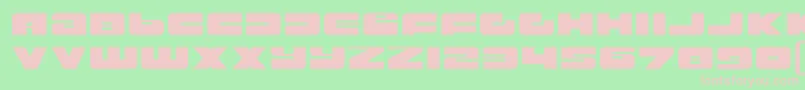 Rustproo Font – Pink Fonts on Green Background