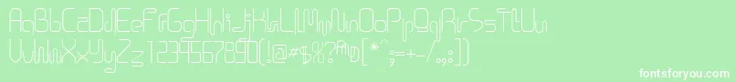 Icklips Font – White Fonts on Green Background