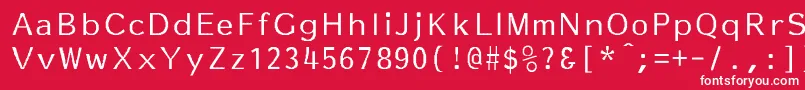 フォントEssayNormal – 赤い背景に白い文字