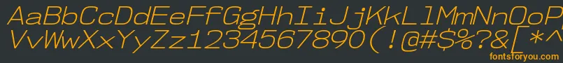 fuente Nk57MonospaceSeLtIt – Fuentes Naranjas Sobre Fondo Negro