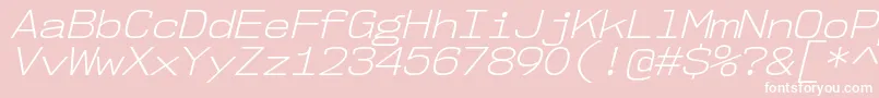 fuente Nk57MonospaceSeLtIt – Fuentes Blancas Sobre Fondo Rosa