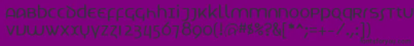 Techno Font – Black Fonts on Purple Background