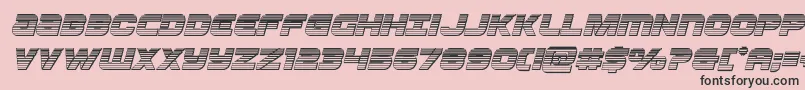 Ozdachromeital Font – Black Fonts on Pink Background