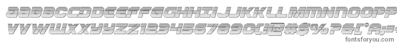 Ozdachromeital Font – Gray Fonts on White Background