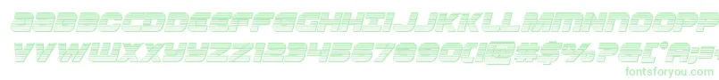 Ozdachromeital Font – Green Fonts on White Background