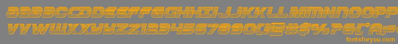 Шрифт Ozdachromeital – оранжевые шрифты на сером фоне