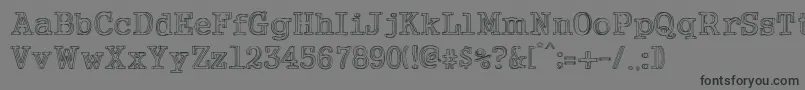 NeoWriter-fontti – mustat fontit harmaalla taustalla