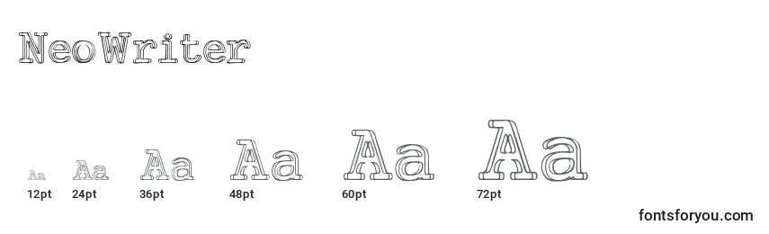 NeoWriter Font Sizes