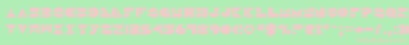 Discoduckv2 Font – Pink Fonts on Green Background