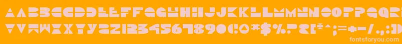 Discoduckv2 Font – Pink Fonts on Orange Background