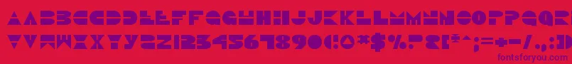 Discoduckv2 Font – Purple Fonts on Red Background