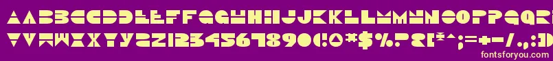 Discoduckv2 Font – Yellow Fonts on Purple Background