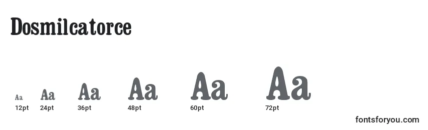 Dosmilcatorce Font Sizes