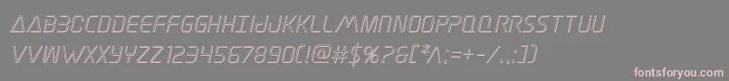 Elitedangeroutital Font – Pink Fonts on Gray Background