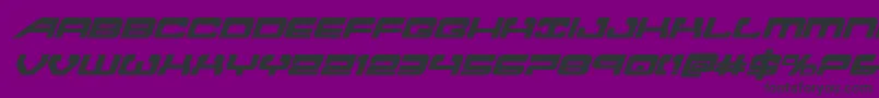 Шрифт Atlantiaboldital2 – чёрные шрифты на фиолетовом фоне