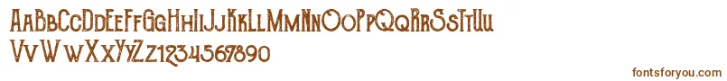 TheGoldsmithVintage Font – Brown Fonts on White Background