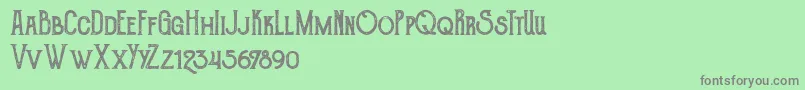 TheGoldsmithVintage Font – Gray Fonts on Green Background