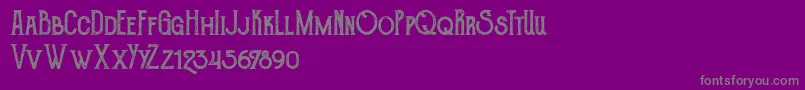 TheGoldsmithVintage Font – Gray Fonts on Purple Background