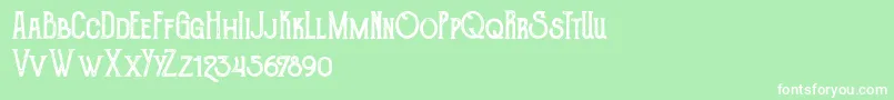 TheGoldsmithVintage Font – White Fonts on Green Background