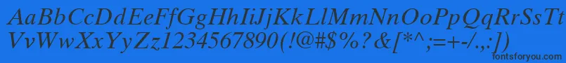 fuente GrecoTenSsiItalic – Fuentes Negras Sobre Fondo Azul