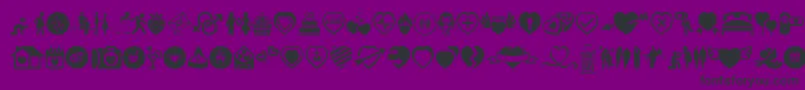 Saintvalentinesday Font – Black Fonts on Purple Background