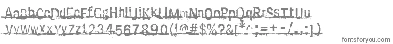 フォントSabotage – 灰色のフォント