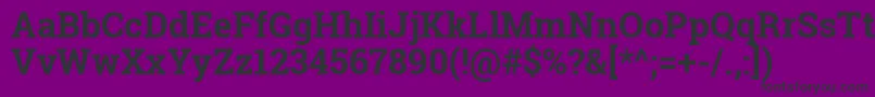 RobotoSlabBold Font – Black Fonts on Purple Background