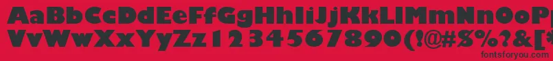 GillBlackSsiBlack Font – Black Fonts on Red Background