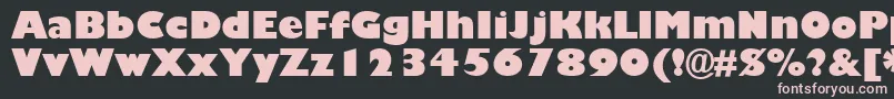 GillBlackSsiBlack Font – Pink Fonts on Black Background
