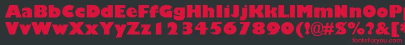 GillBlackSsiBlack Font – Red Fonts on Black Background