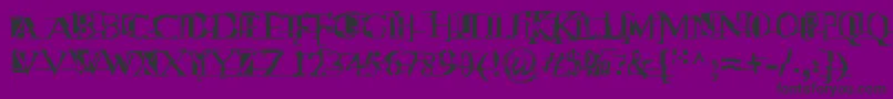 Mltwnii Font – Black Fonts on Purple Background