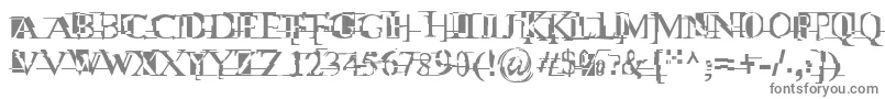 Mltwnii Font – Gray Fonts on White Background