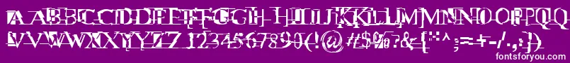 Mltwnii Font – White Fonts on Purple Background