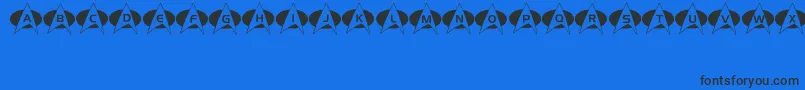 Energize Font – Black Fonts on Blue Background
