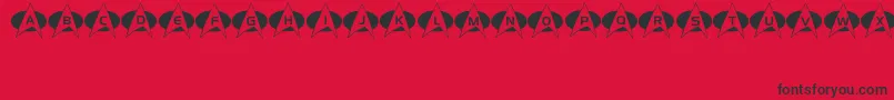 Energize Font – Black Fonts on Red Background