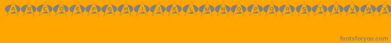 Energize Font – Gray Fonts on Orange Background